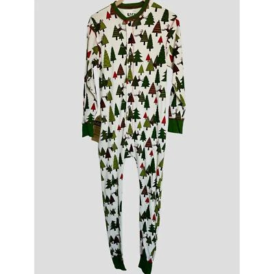 Lazy One Adult S Reindeer No Peeking Christmas Longjohns Pajamas Men/Women -NWT - Image 1 of 4