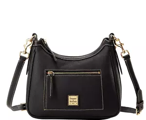 Dooney & Bourke Pebble Grain Crossbody Hobo Black -BRAND NEW 🎁NWT🎀NIP - Picture 1 of 7