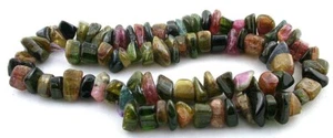 Multi Color Tourmaline Polished 6mm To 12mm Crystal 17" Bead Strand TS1/101123 - Picture 1 of 2
