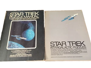 Rompecabezas manual de Star Trek 1976 y rompecabezas intergalácticos de Star Trek 1977 libros de bolsillo - Imagen 1 de 12