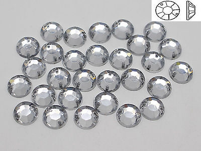 250 Clear Flatback Acrylic Sewing Crystal Round Rhinestone Gems 8mm Sew On Beads • 3.05€