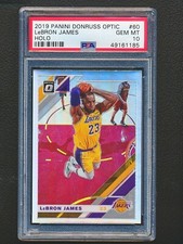 2019-20 Panini Donruss Optic #60 LeBron James Holo Prizm PSA 10 4E