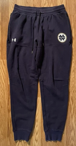 Notre Dame Football 2018 Shamrock Series Team Issued Under Armour Pants 2XL Cover
