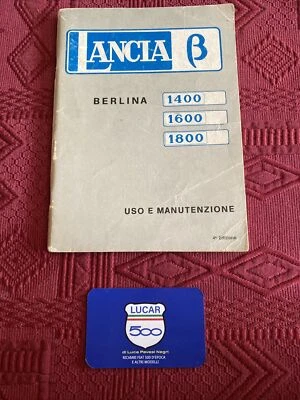 LIBRETTO USO E MANUTENZIONE LANCIA BETA BERLINA FONDO MAGAZZINO SEGNI DEL TEMPO - Immagine 1 di 4