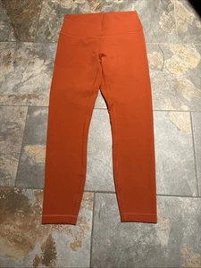 Lululemon Leggings Donna Align 7/8 Arancione Bruciato Taglia 8 - Foto 1 di 9