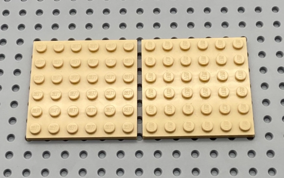LEGO® 2x Platte Bauplatte 6x6 flach 3958 beige  - Bild 1 von 1