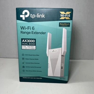 Extensor de alcance WiFi 6 TP-Link AX3000 RE715X Easy Mesh doble banda Foto 1 de 4