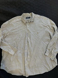 Vestido Ralph Lauren Manga Larga Camisa Abotonada A Cuadros 3xb Preppy Guinga Polo - Imagen 1 de 8