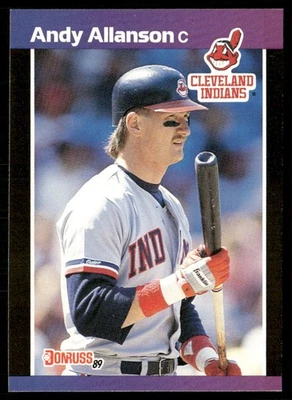 1989 DONRUSS ANDY ALLANSON CLEVELAND INDIANS #138 - Image 1 of 2
