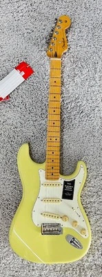 Fender Player II Stratocaster guitar, Maple Fingerboard, Hialeah Yellow - MIM  - Image 1 of 4