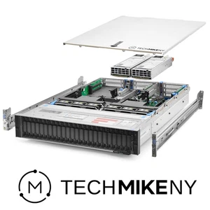 Dell PowerEdge R740xd NVMe Server 2.10Ghz 48-Core 16GB RAM 6.4TB Storage Rails - Picture 1 of 5