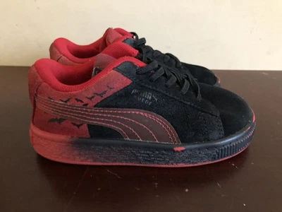 Tenis clásicos de gamuza PUMA Bat Hero X para niños negros y rojos talla 8c Foto 1 de 4