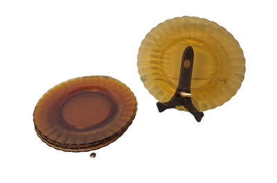 Duralex Picardie Amber Glass Dinner Plates Set of 6 original 26 cm (d) - Image 1 of 4