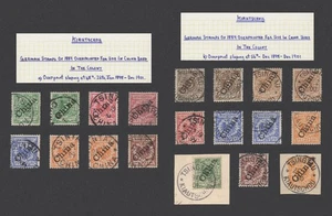 RARE KIAUTSCHOU GERMAN CHINA STAMPs 1898 TSINGTAU POSTMARK SETS ON CHINA VFU - Picture 1 of 23