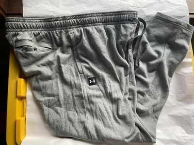 Pantalón de chándal Under Armour Rival polar pierna recta nuevo para hombre 3XL alto gris Foto 1 de 4