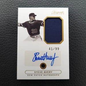 ๐ฅ41/99๐ฅ Keepsake Sports Ed '95 WS CHAMP #GPA SA2 STEVE AVERY *GEM PATCH AUTO - Picture 1 of 2