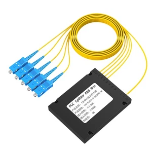 Fiber Optic Splitter Box ABS Box SC/UPC PLC Splitter Fiber Optical Splitter F8W5 - Photo 1/19