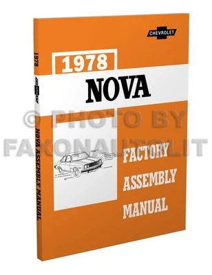 Chevy Nova 1978 manual de montaje de fábrica 78 vistas explosivas Chevrolet Rally personalizado Foto 1 de 4