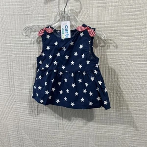 0 - 3 M Child Of Mine 2 piece Patriotic outfit dress bloomers July 4th - Picture 1 of 4