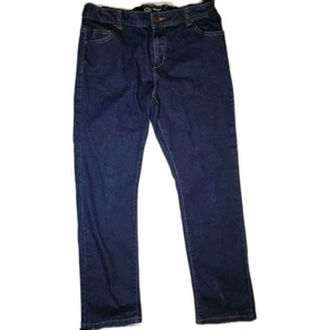 JEANS WONDER NATION NIÑAS~16 PLUS~AZUL~LAVADO OSCURO~ELÁSTICOS~CINTURA ADJ USADOS EN EXCELENTE ESTADO - Imagen 1 de 4