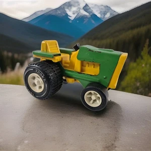 Tonka Mini Green Farm Tractor Vintage Pressed Steel And Plastic Collectible Toy - Picture 1 of 8