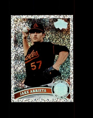 #393 Jake Arrieta 2011 Topps Platinum Diamond Anniversary Parallel - Image 1 of 2