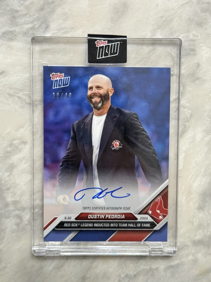 Topps Dustin Pedroia Autographed Baseball Trading Cards