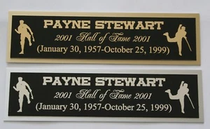 Payne Stewart nameplate for signed Autographed golf ball photo or display case - Picture 1 of 2