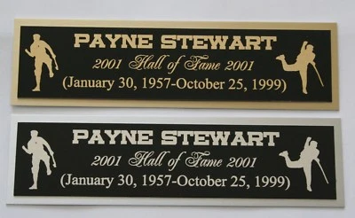 Placa de identificação Payne Stewart para foto ou vitrine de bola de golfe autografada assinada - Imagem 1 de 2