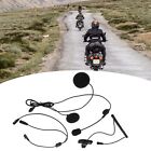 Motorcycle Earphone Microphone 2 Pin PTT Handy Skin Friendly Helmet Headset