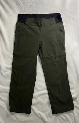 Pantalones para mujer Simply Vera Vera Wang pequeños verde oliva elásticos ajustados Foto 1 de 4