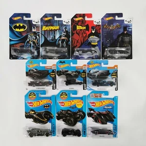 Hot Wheels Batman x 10 Job Lot Bundle - Batmobile, Batcopter by Mattel - Picture 1 of 7