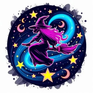 cosmic witch Digital Wallpaper, Wallpaper - Bild 1 von 1