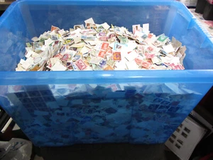 Bulk World Off Paper Stamps, Half a Kilo-500g (Thousands), From the Big Tub - Picture 1 of 3