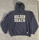 Holden Beach Hoodie Men’s 3XL Shark Tee Brand Navy Blue XXXL Heavyweight