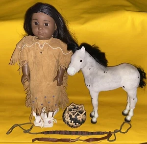 AMERICAN GIRL KAYA 18" DOLL DRESS Horse Pony Basket TP - Picture 1 of 8
