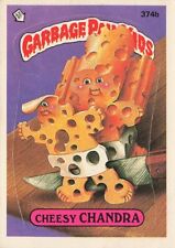 GARBAGE PAIL KIDS Cheesy Chandra Topps 1987 Sticker #374b