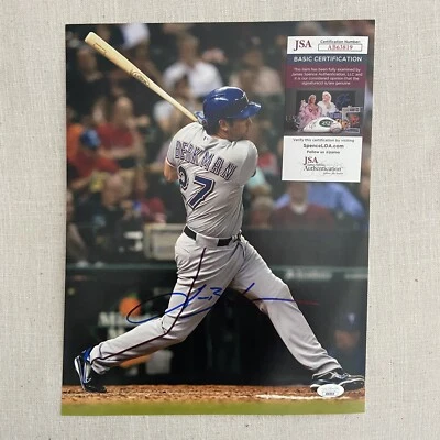 Фотография с автографом Лэнса Беркмана 11x14 сертификат подлинности JSA Texas Rangers MLB - Изображение 1 из 2