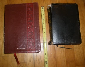 ESV Study Bible Crossway 2008 and NKJV Nelson 334 Giant Print 1992 Lot of 2 - Picture 1 of 24