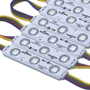 Superbright 5050 SMD RGB LED Module Light Injection Lamp Waterproof+Remote+Power