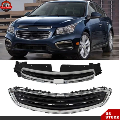 Juego de rejilla delantera superior + inferior cromada para Chevrolet Cruze Limited 2015 2016 Foto 1 de 4