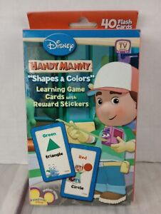 Handy Manny Flash Cards Learning Game  "Shapes & Colors" Playhouse Disney 