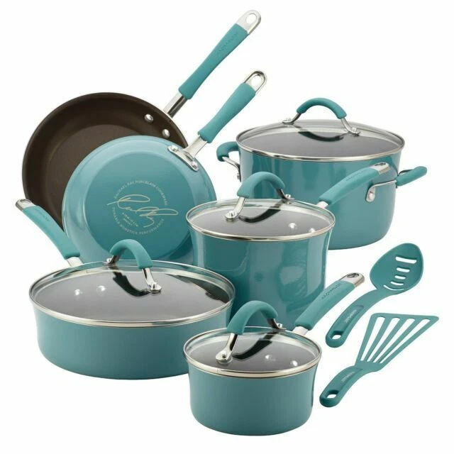 Rachael Ray 16344 Cucina Nonstick Cookware Set - 12 Piece