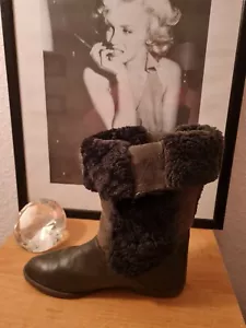 DAMEN STIEFEL 3 in 1 ECHTES LAMMFELL ECHTES LEDER 38 PELZ ELEGANCE WARM BEQUEM0 - Bild 1 von 12