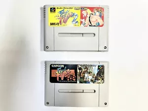 Lot 2 Nintendo Super Famicom Final Fight 1 2 Capcom SNES Japan Cartridge Only - Picture 1 of 4