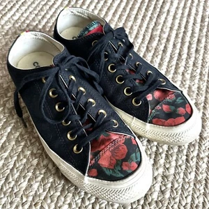 Converse CTAS Ox Low Chuck Taylor Roses Cherry Red Black Damen 8 #sh5 - Bild 1 von 10
