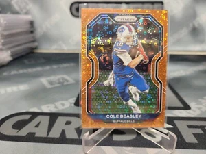2021 Panini Prizm Football Cole Beasley Orange Disco PRIZM #115 Buffalo Bills - Picture 1 of 2