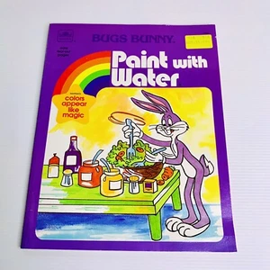 Vintage 1984 Bugs Bunny Paint With Water UNUSED A Golden Book Looney Tunes - Bild 1 von 10