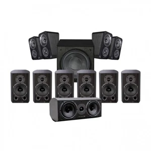 Wharfedale Diamond 9.1 HCP 7.1.4 Speaker Package Black - Picture 1 of 4