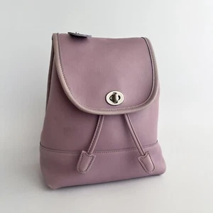 Vintage Coach Daypack 9960 Lavender Green Backpack Glove-Tanned Leather - Picture 1 of 24